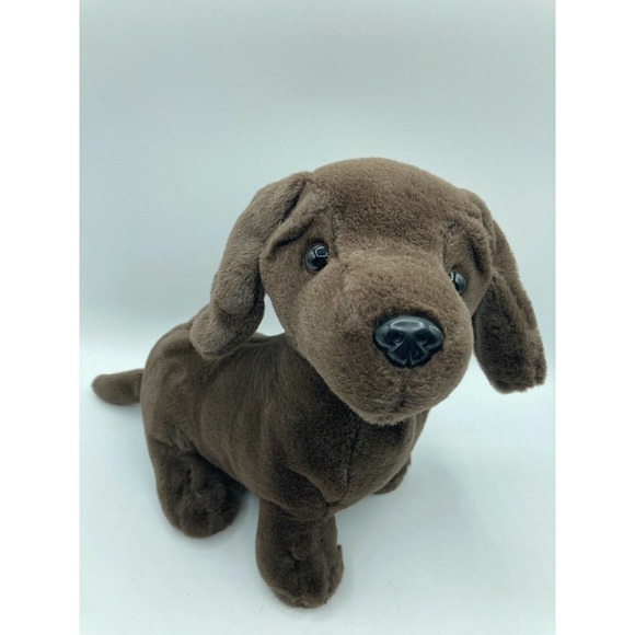 Chocolate Labrador Lab Puppy Plush Stuffed Animal Dan Dee 10" Life Like - Picture 2 of 8